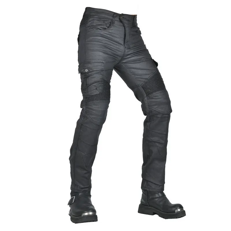 2024New Protective Pants for with 4 x CE Armor Stretch Motocross Riding Jeans Coated Waterproof Slim Fit Motorcycle Racing Jeans