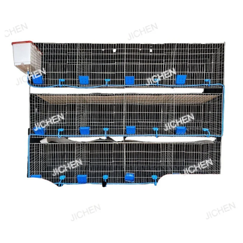 Limpieza automática de estiércol para el hogar, gran granja, especial, nuevo producto, jaula para conejos, jaula multicapa para madre e hijo, barata