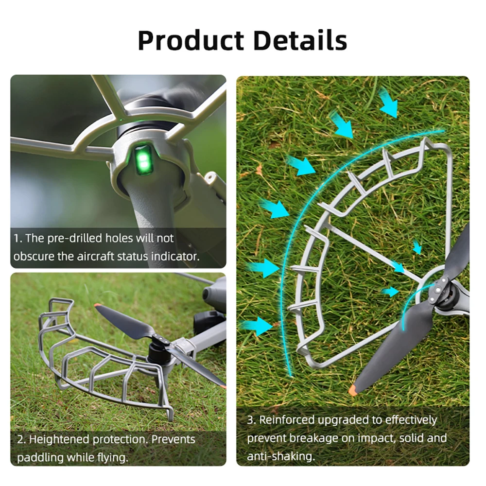 Propeller Guard for DJI Air 3S Drone Accessories Propeller Protector Wing Fan Protective Cover Blade Protection Rings for Air 3