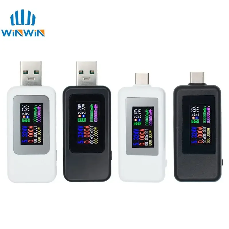 10 in 1 TYPE-C / USB Tester DC Digital Voltmeter Amperimetro Current Voltage Meter Amp Volt Ammeter Detector Power Bank Charger