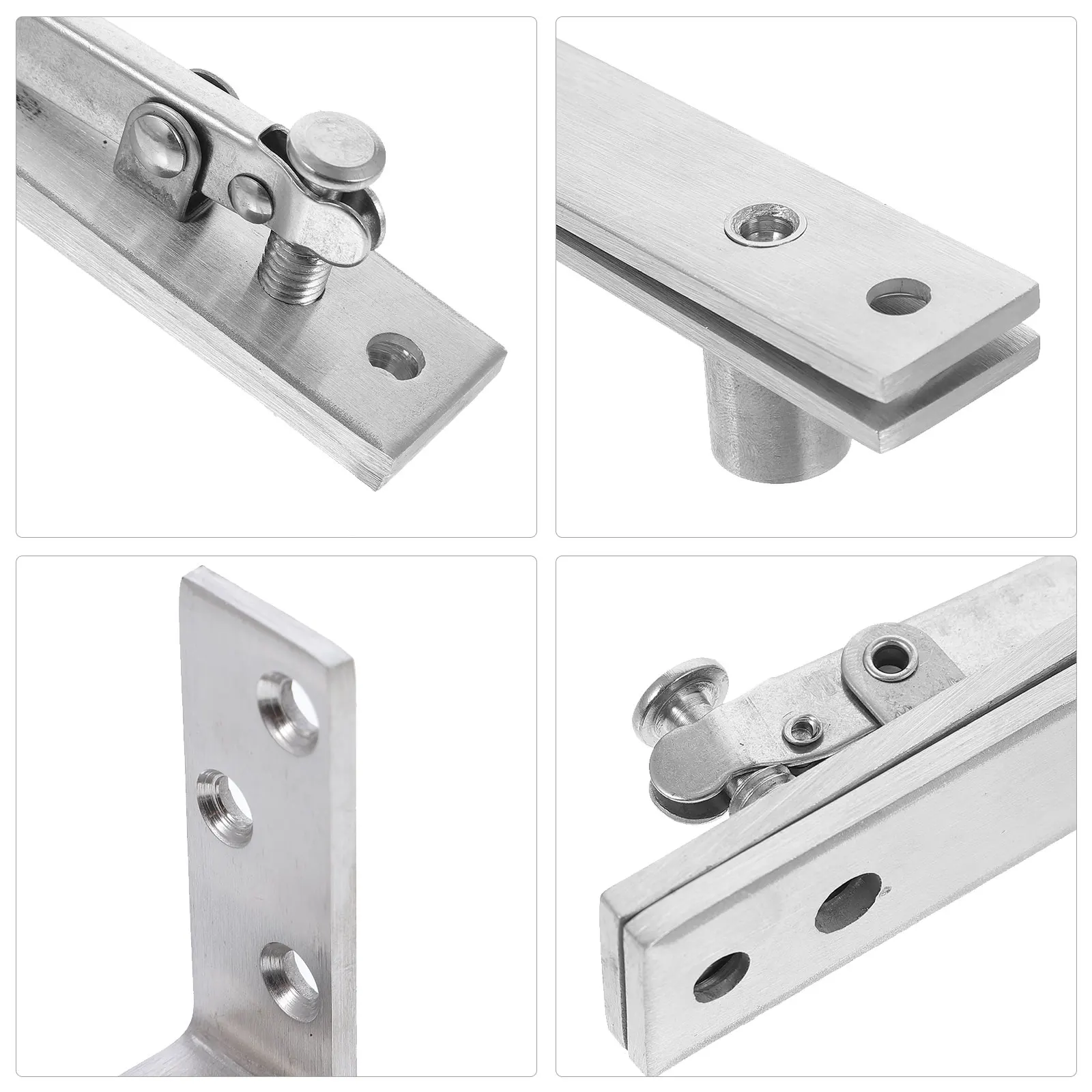 

Adjustable Stainless Steel Door Hinge Pivot Shaft Heavy Duty Rotation Hidden For Interior Exterior Doors Thickened Load Bearing