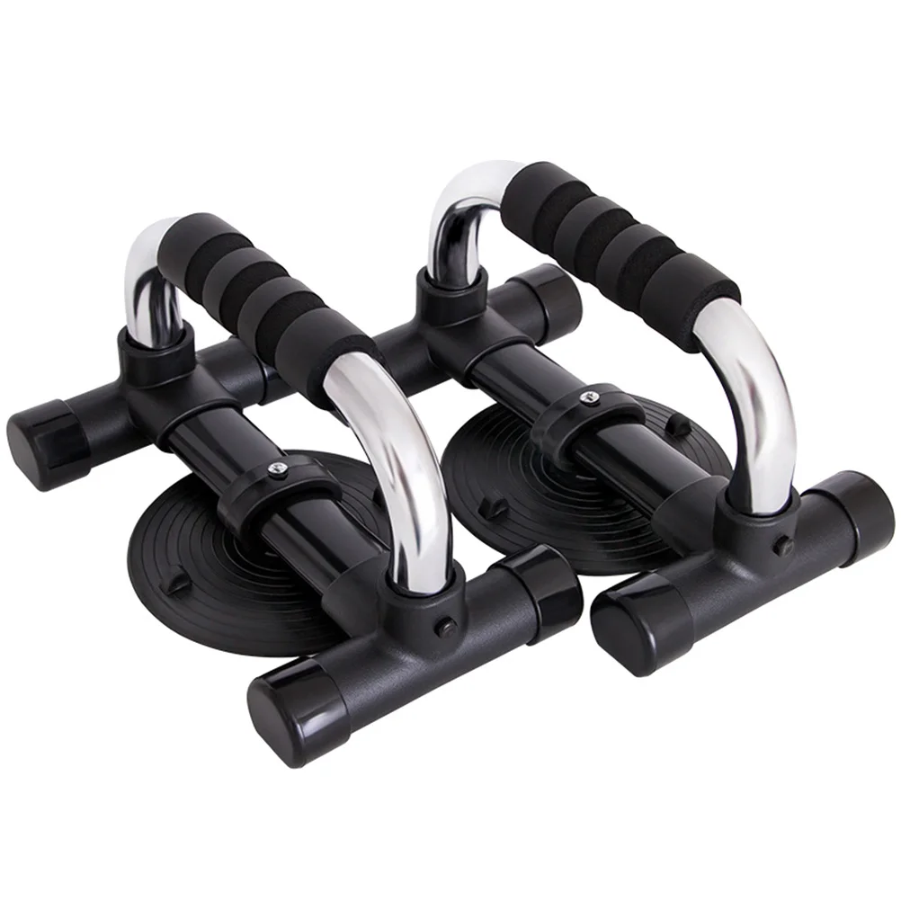 

1Pair Multifunction H-Type Push Up Bars Black Removable Grip Suction Cup Non-Slip Feet for Home Gym Muscle Building Fitness