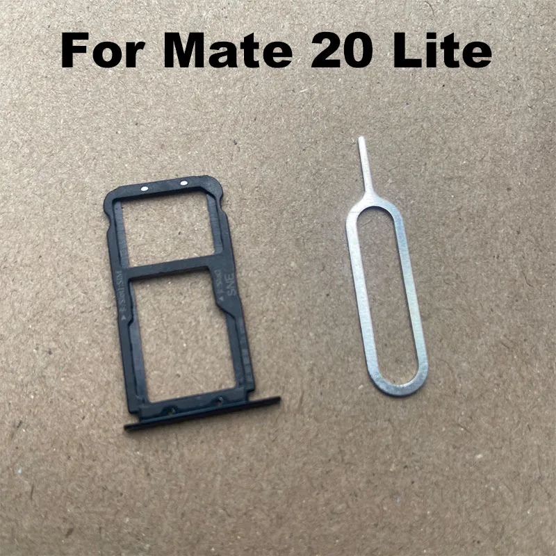 New For Huawei Mate 20 Lite Sim Card Tray Slot Holder Socket Adapter Connector Repair Parts Replacement