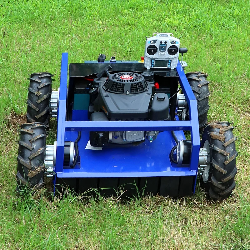 

Customized Factory Direct Cheap Grass Shredder Robot Lawnmover Petrol Remote Control Robot Grass Mower Tracked Mower