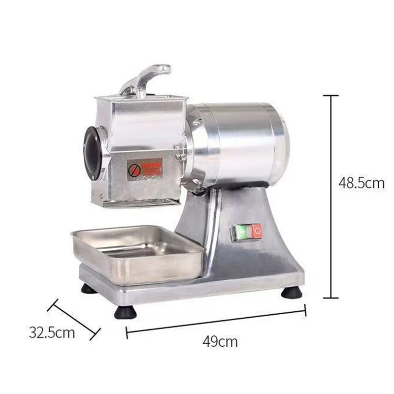 550 واط مبشرة الجبن الكهربائية التقطيع فتات الخبز التجارية مطحنة الزبدة غرامة لمعدات المطبخ السكر البني الجاف 40 كجم/ساعة #6