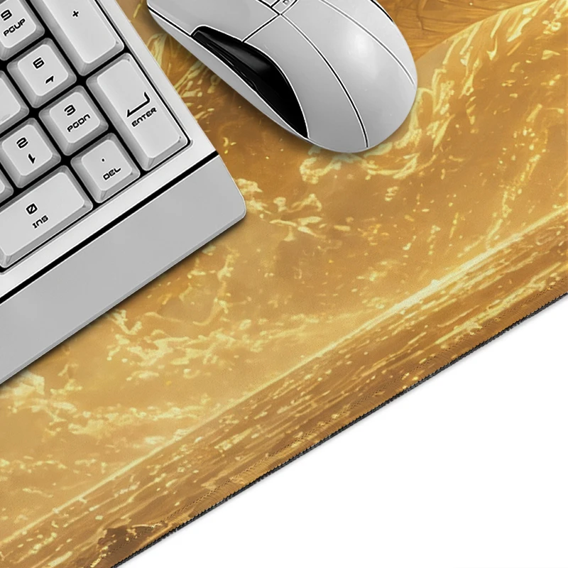 Mouse Pad Golden Coiling Dragon Clouds Gamer XL Custom Home HD Mousepad XXL keyboard pad Soft Office Carpet PC Mice Pad