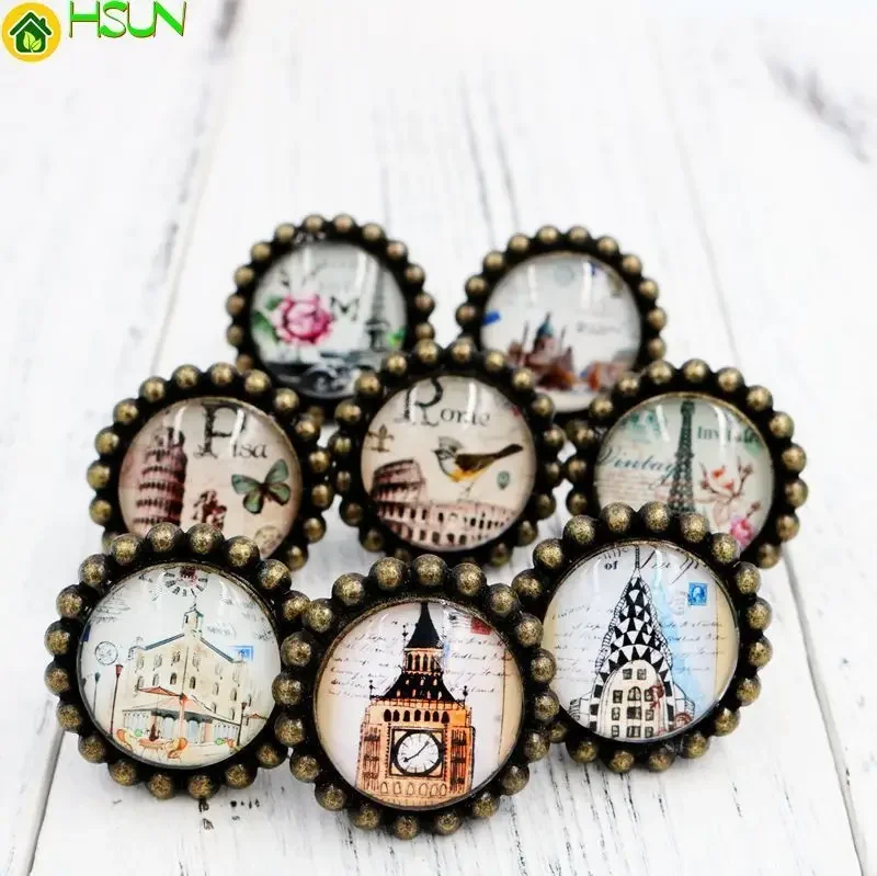 Stamp Furniture Knobs Crystal Kitchen Drawer Cupboard Pull Handle Cabinet Knobs and Handles Furniture Hardware Fittings