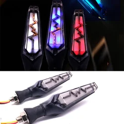 Motorcycle LED Flowing Water Turn Signal Light, Flowing Water Mode, Double-sided Daytime Running Light, Modification, ECG