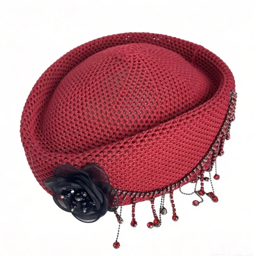 novo-chapeu-pillbox-feminino-com-flor-estruturado-cor-solida-chapeu-redondo-para-vestido-estilo-vintage-chapeu-de-pintor-para-looks-diarios