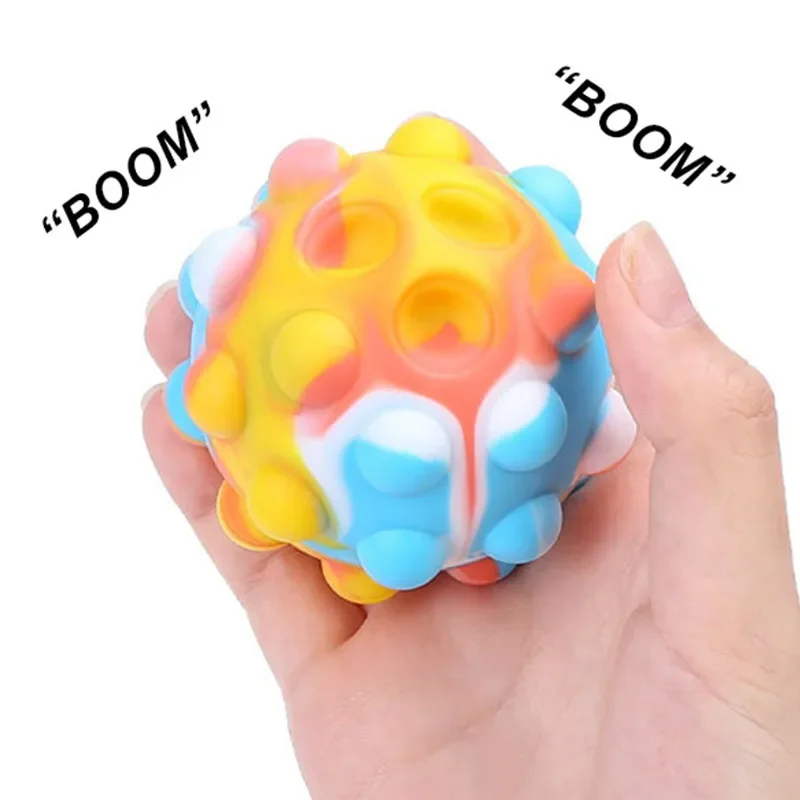 Silicone Decompression Balls Unique Slow Rebound Press Toys Are Montessori-Inspired Playtime With Sound Spheres!