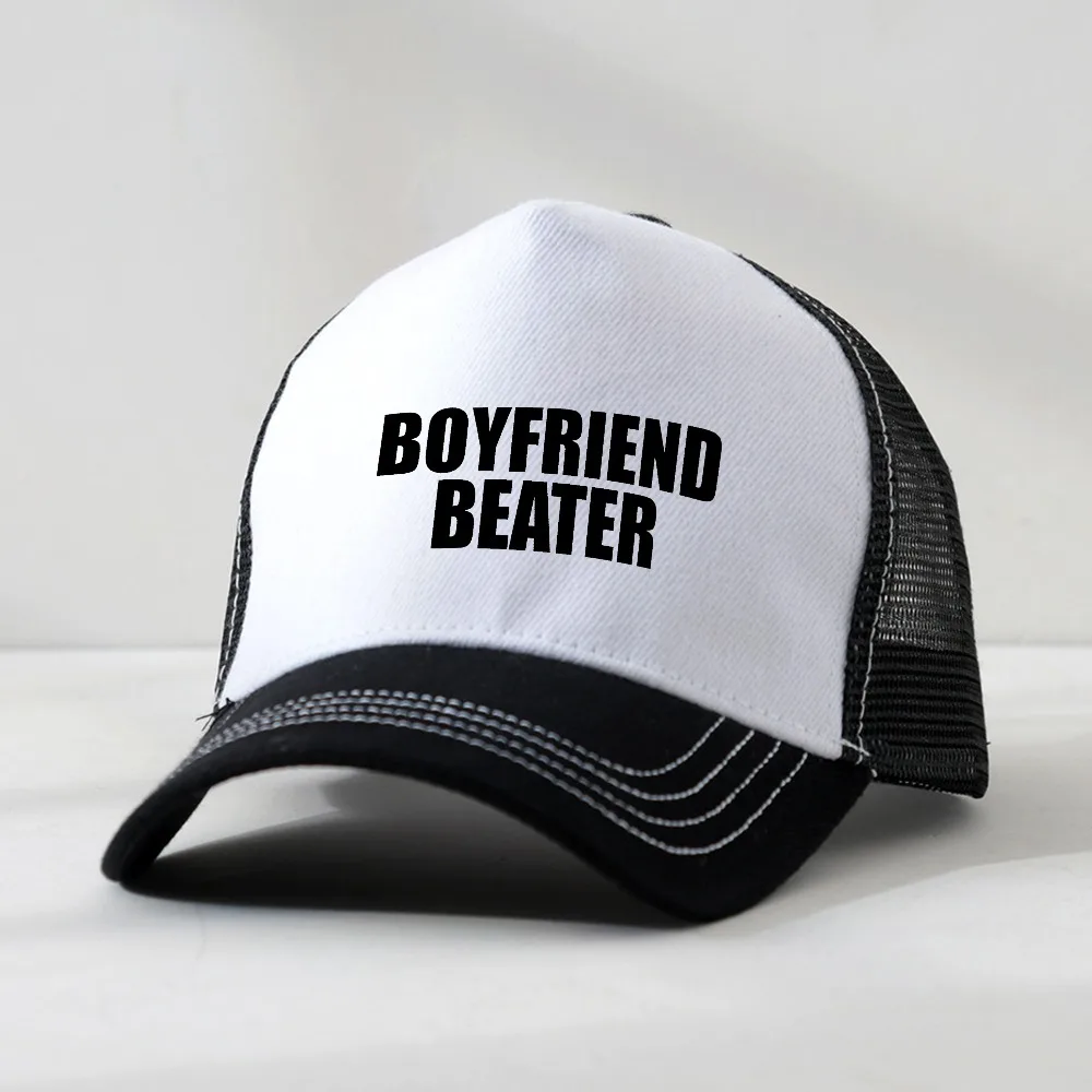 

Boyfriend Beater Funny Girlfriend Baseball Cap Men Women's Fashion Casual hat summer breathable net trucker hats