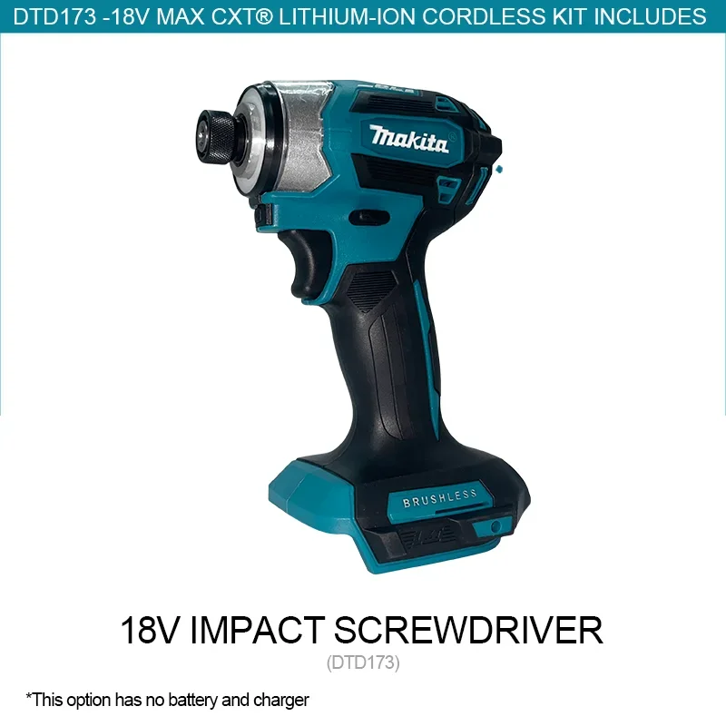 Makita DTD173 Borstelloze 180N.M Klopboormachine Accuschroevendraaier Elektrische Handschroevendraaier Multifunctioneel Gereedschap Voor 18V Batterij