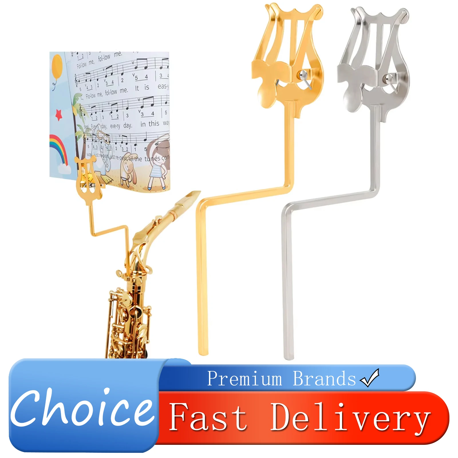 IRIN Alto Saxophone Music Score Clip Portable Stand Sax Marching Music Score Durable Fixing Bracket Use Woodwind Instrument