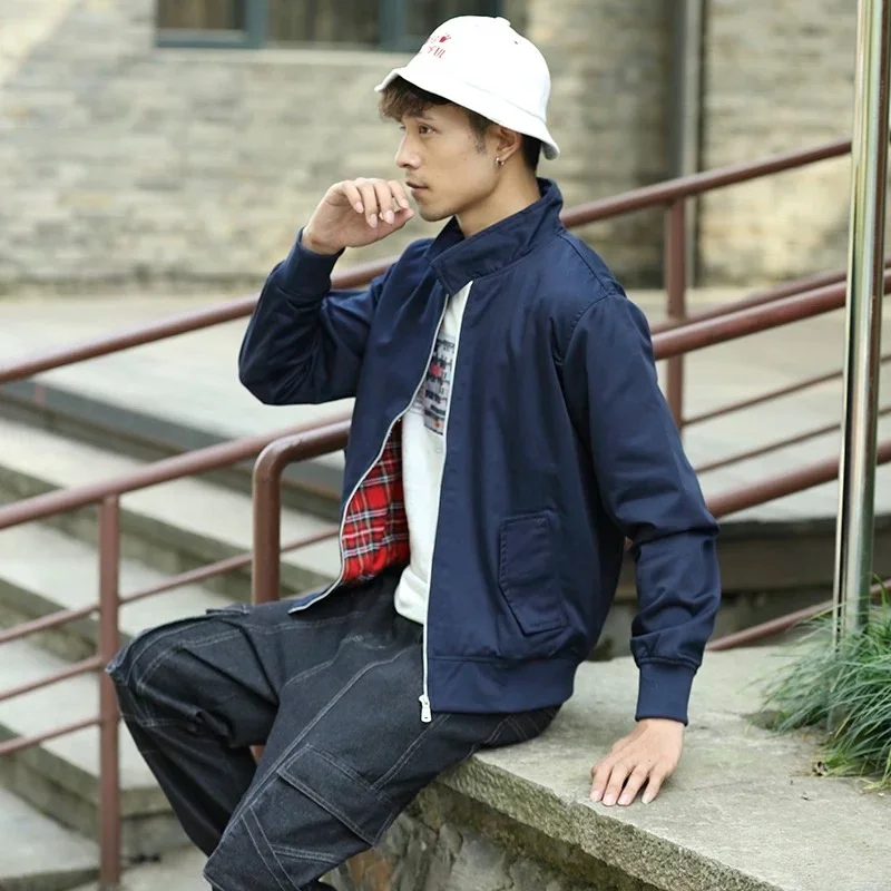 

Мужская куртка из овчины в американском стиле, винтажная, классическая, джинсовая, утепленная, осенняя, свободного кроя, теплая