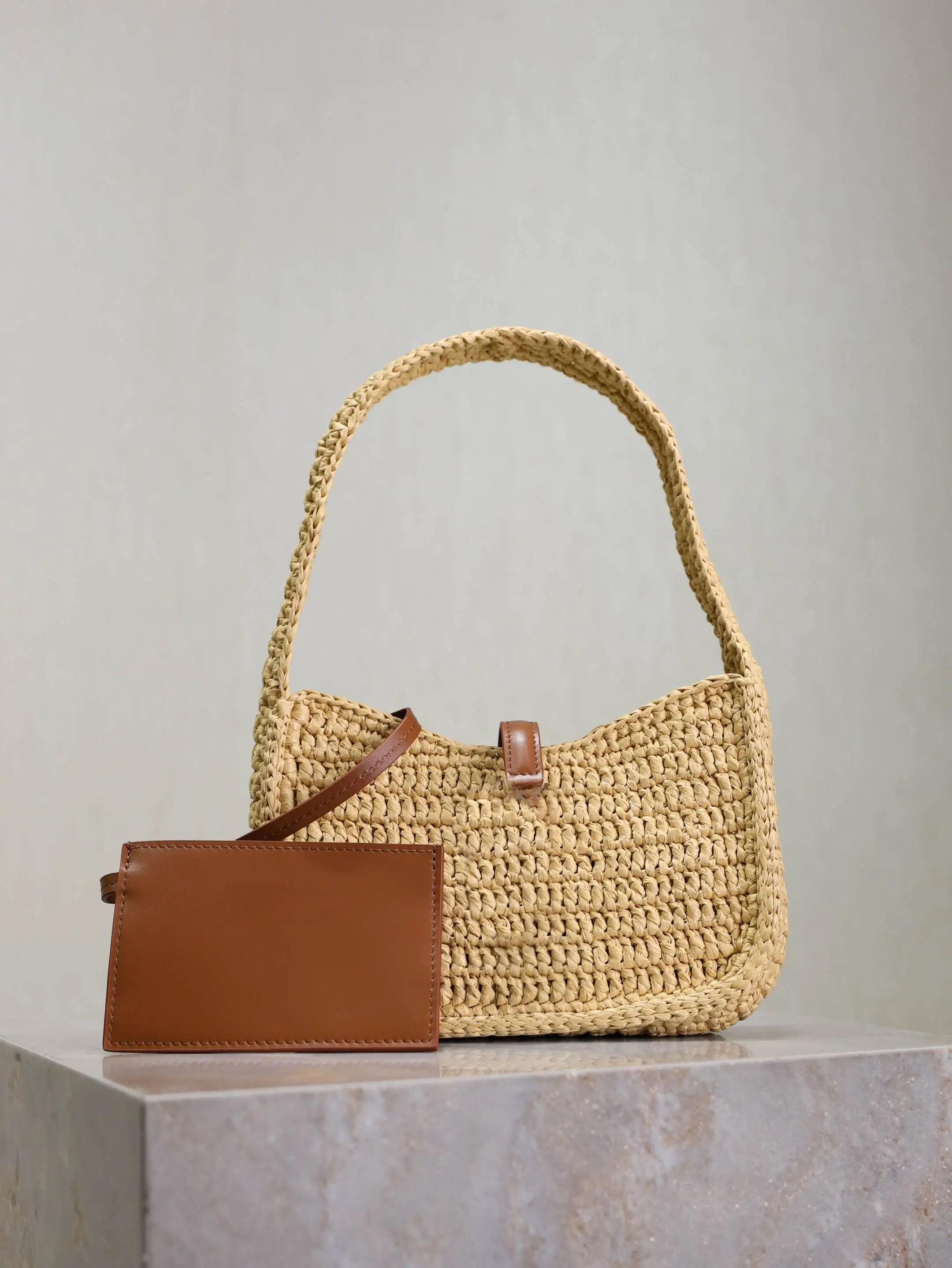 

Высококачественная сумка-мессенджер из рафии ручной работы, ажурная женская пляжная сумка, сумка на плечо, в стиле Ins