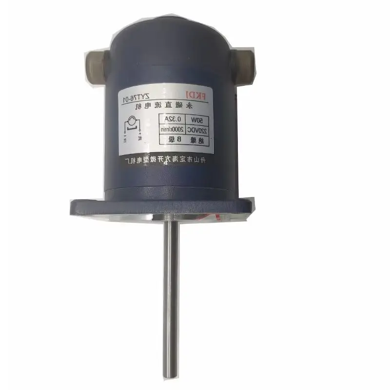 220VDC 50W Heat Shrink Motor Permanent Magnet DC Motor Long Axis ZYT76-01 2000Rpm for Circulating Hot Air