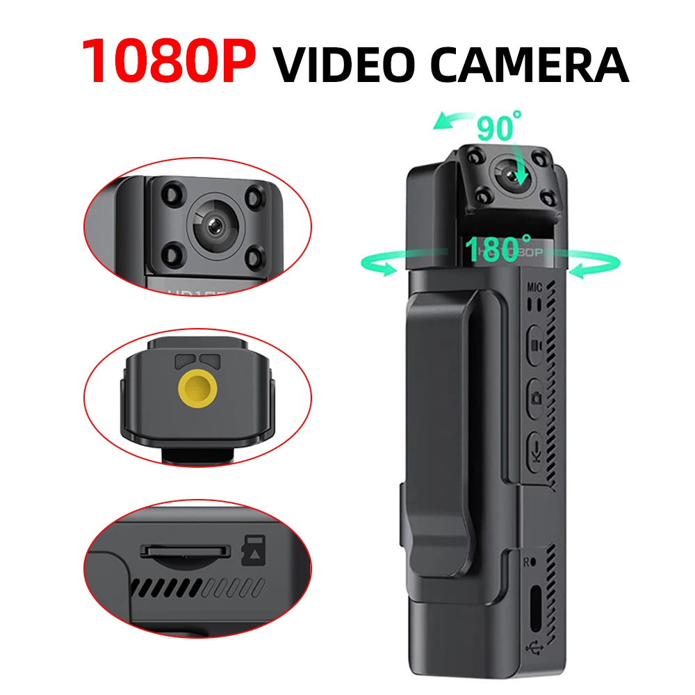 MD33 NEW Mini Camera 1080P Portable Digital Video Recorder Body Camera Night Vision DVR Miniature Camcorder