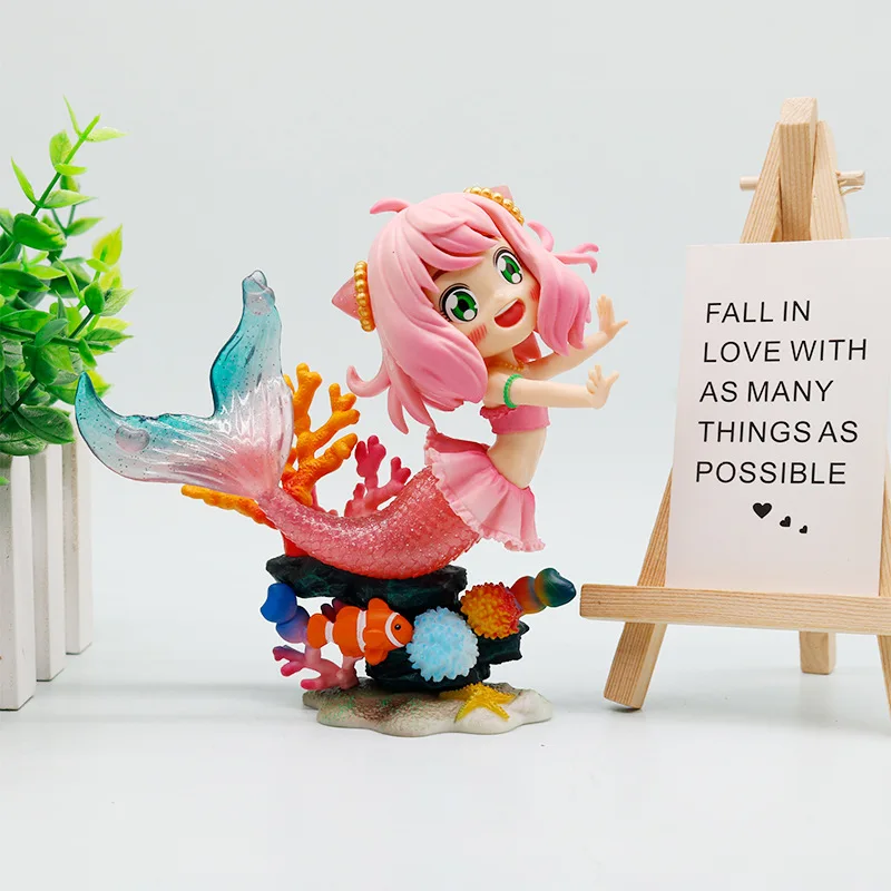 

SPY FAMILY Anime Figurines Anya Forger Cosplay Mermaid Series Kawaii Trendy Toy Christmas Gift