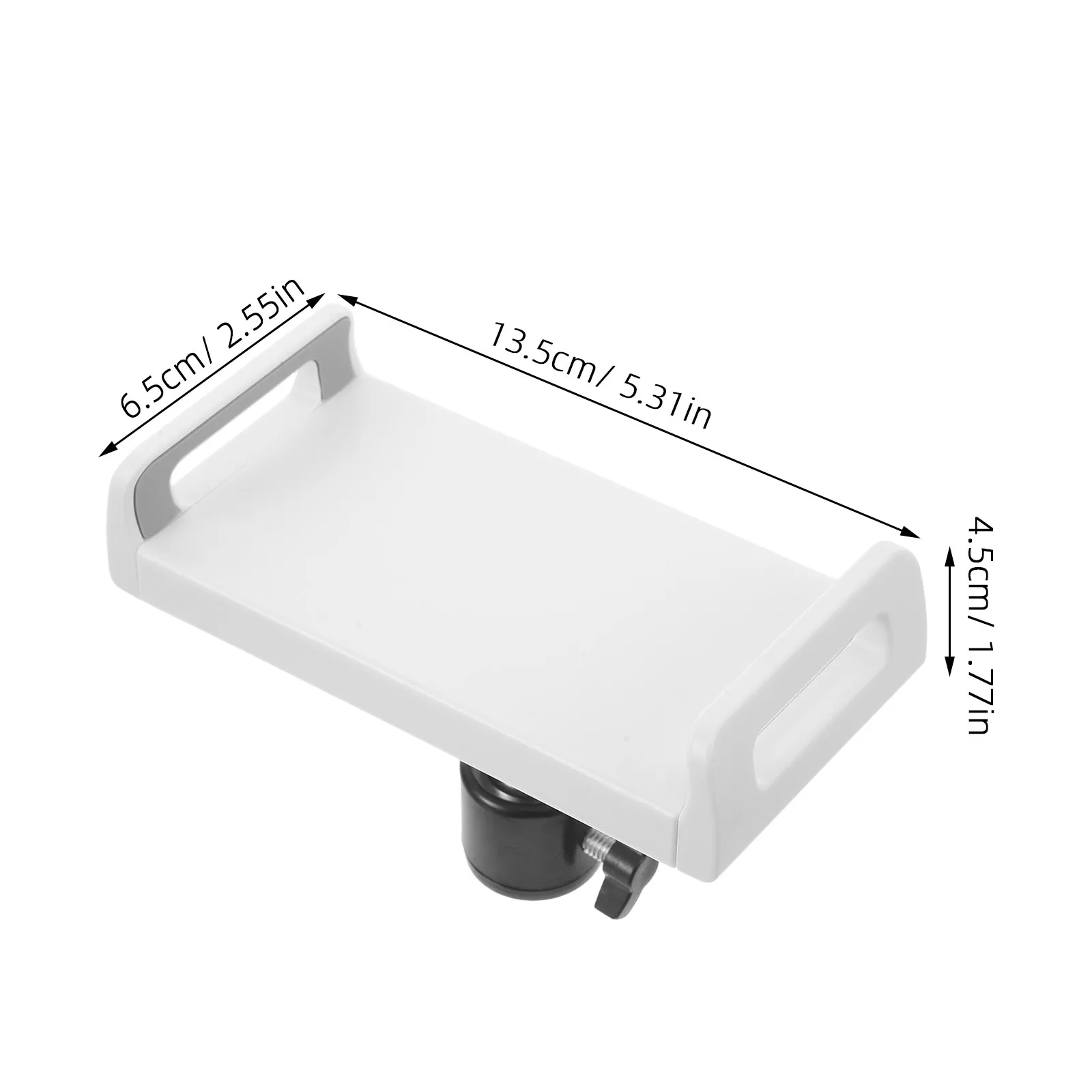 Tablet Holder for Microphone Stand 4.6 to 10 Adjustable Clamp Clip Music Rack Pad Mount Mic Stand Phone Mount Universal Device