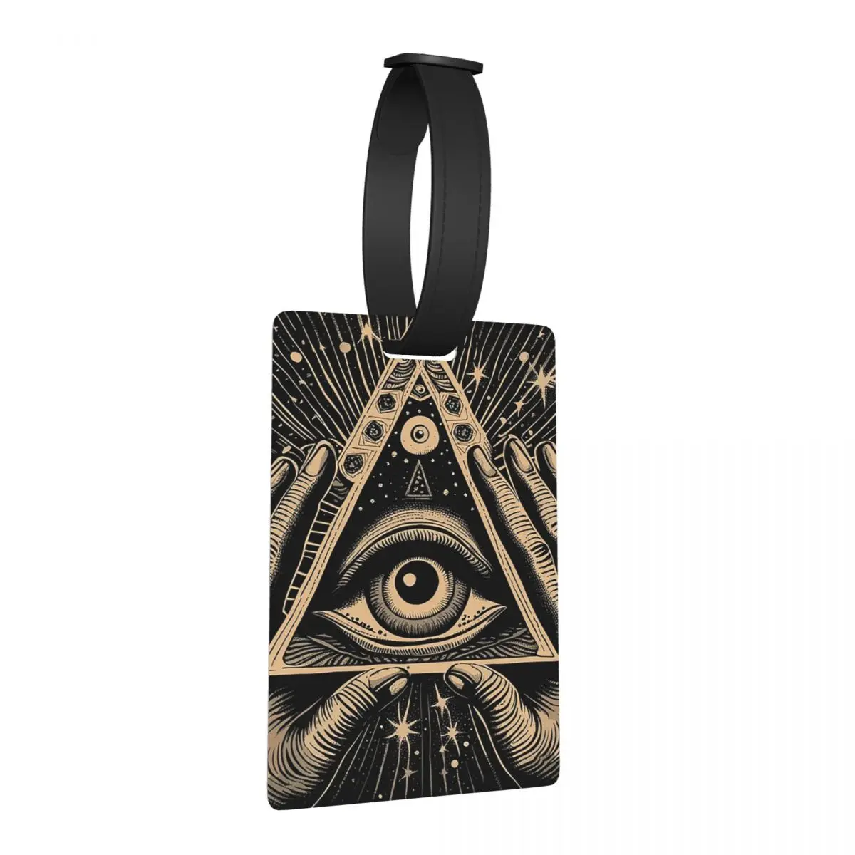 

Иллюминаты всевидящие глаза, багажные бирки, аксессуары для чемодана, дорожный портативный багаж, посадочная бирка, держатель этикетки, идентификационное имя, адрес