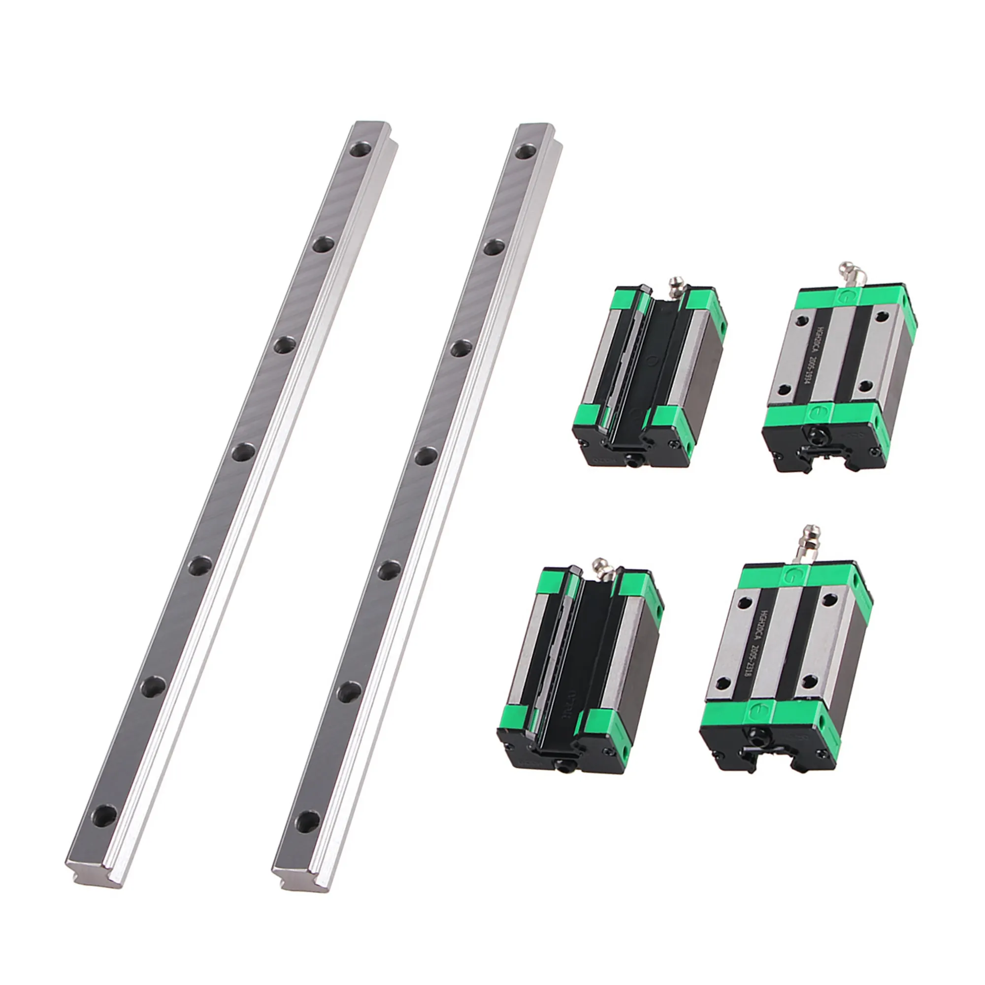 2 قطعة دليل خطي مربع السكك الحديدية HGR20 200 مللي متر-1500 مللي متر + 4 قطعة HGH20CA/HGW20CC كتل الشريحة النقل لقطع التصنيع باستخدام الحاسب الآلي الشحن من DE