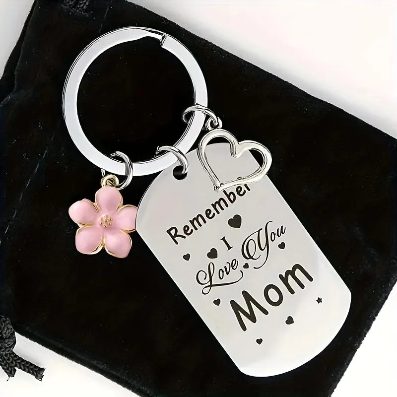 Mama Key Chain Gifts Mom Gifts for Birthday Christmas Mother's Day Gift From Daughter  Ring Remember I Love You Mom Key Ring