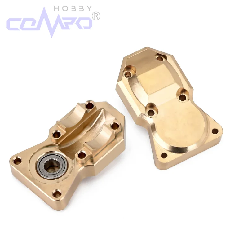 1Pc Brass Diff Cover Front Rear Heavy Duty Differential Axle Cover for Axial SCX24 90081 1/24 RC Crawler Car Parts