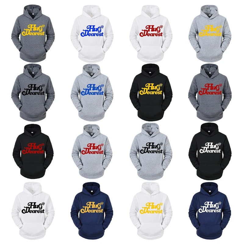 

Модная толстовка унисекс Hug@Dearest с капюшоном Y2K, винтажный пуловер с графическим рисунком, повседневная толстовка с алфавитом и эмоциональной биркой