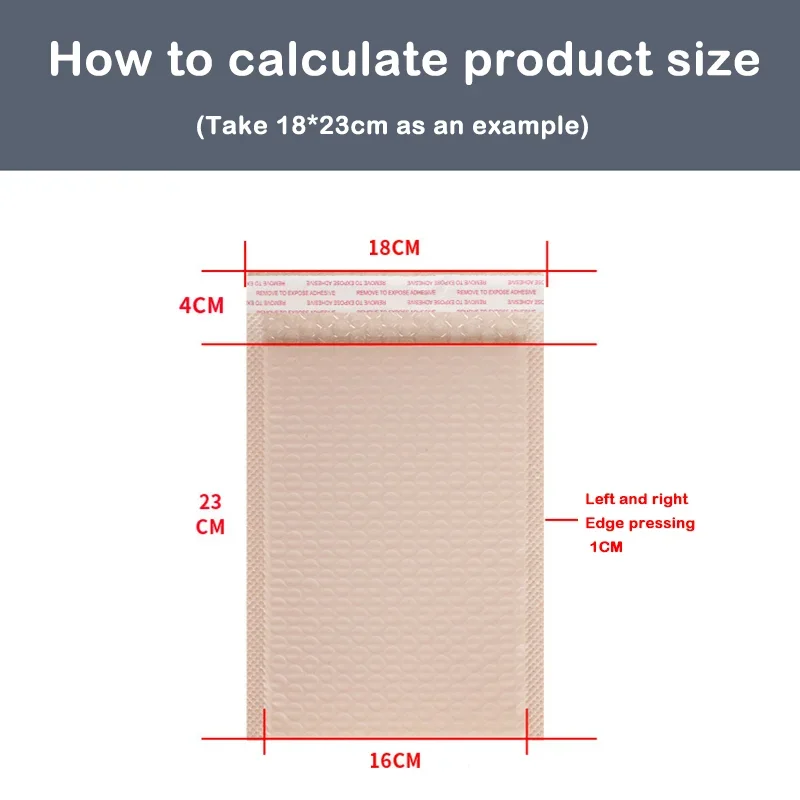 Enveloppes Rembourrées Roses XR à Bulles, Doublées en Vrac, Sacs Circulaires Polymamephone pour l'Emballage d'Expédition, Mays Auto-Scellant, 50 Pièces