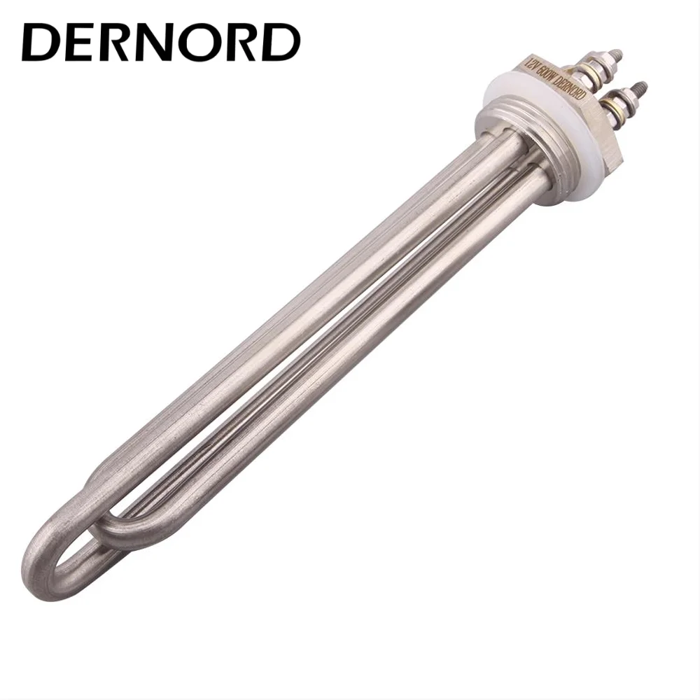 DERNORD DC DN25 태양열 히터, 침수 가열 요소, 1 인치 나사, BSP NPT, 12V, 300W, 600W, 24V, 600W, 36V, 1200W, 48V, 1500W