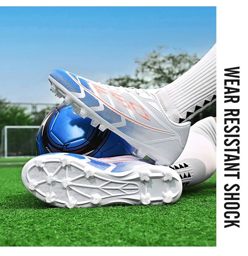 Neue Herren-Fußballschuhe Futsal High Ankle Atmungsaktiv Rutschfest Hochwertige Ultraleichte Fußballschuhe Sportschuhe für Outdoor-Wettkämpfe – Detail 2
