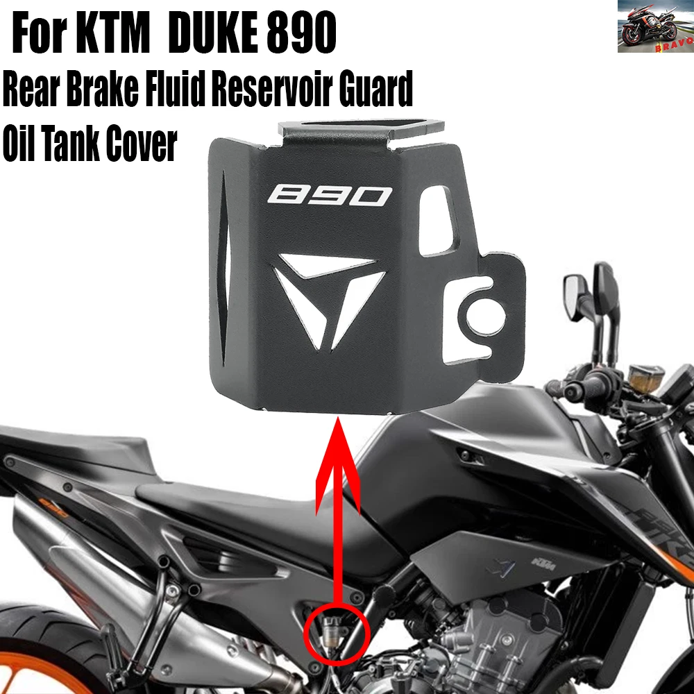 

Motorcycle Rear Brake Fluid Reservoir Guard Oil Tank Cover For KTM 890 Duke Accessories CNC Protective Cover