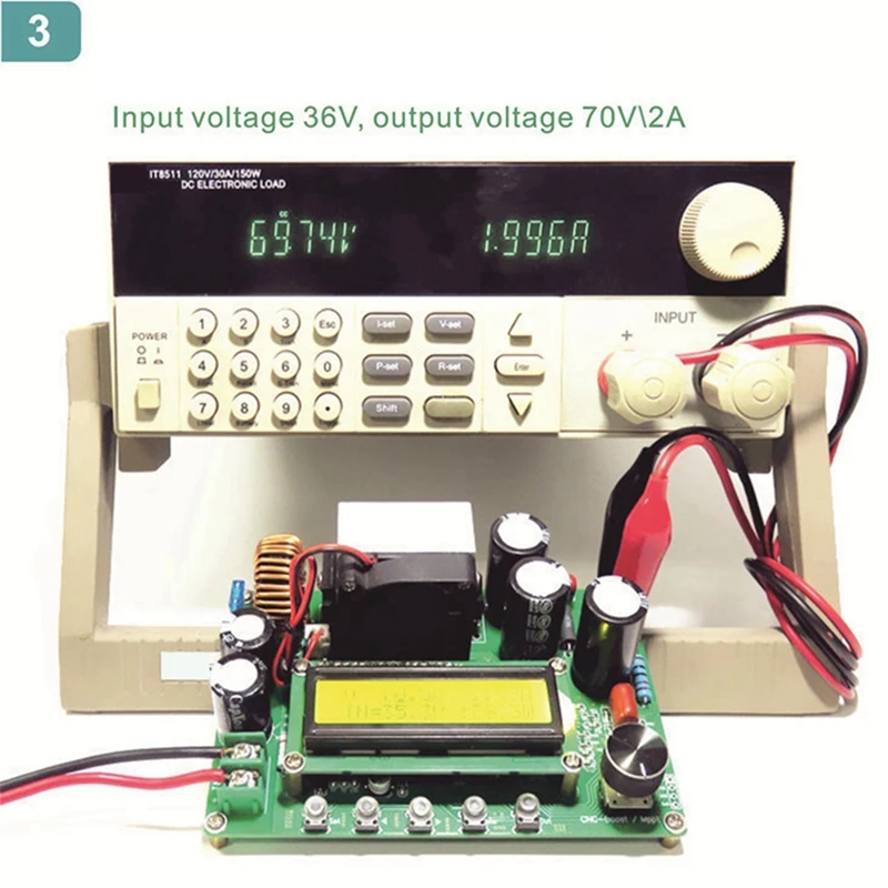 Promotion! DPX800/LCD Liquid Crystal Display DC Numerical Control Boost Constant Voltage Supply Communication Solar MPPT Chargin