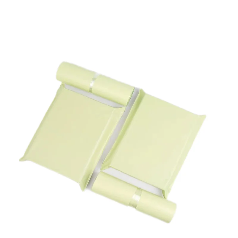 50PCS Shipping Bags Opaque PE Plastic Express Envelope Storage Cream Apricot Color Mailing Bags Self Adhesive Seal Courier Bag