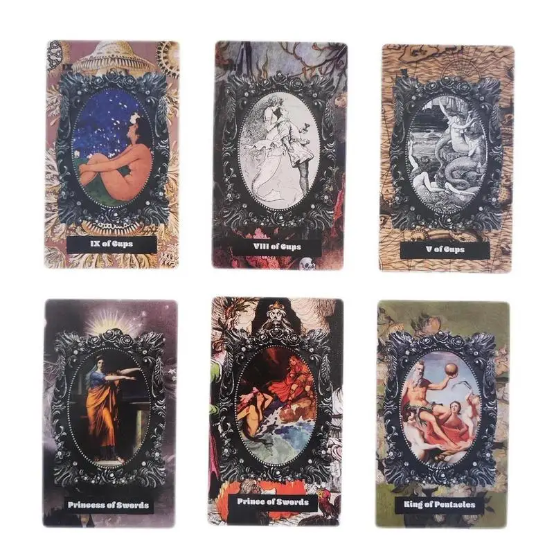 

Seawitch Tarot 78pcs English Oracle Card Party Game Mysterious Divination Deck Family Friend Game Party Favor Gift Tarot Card