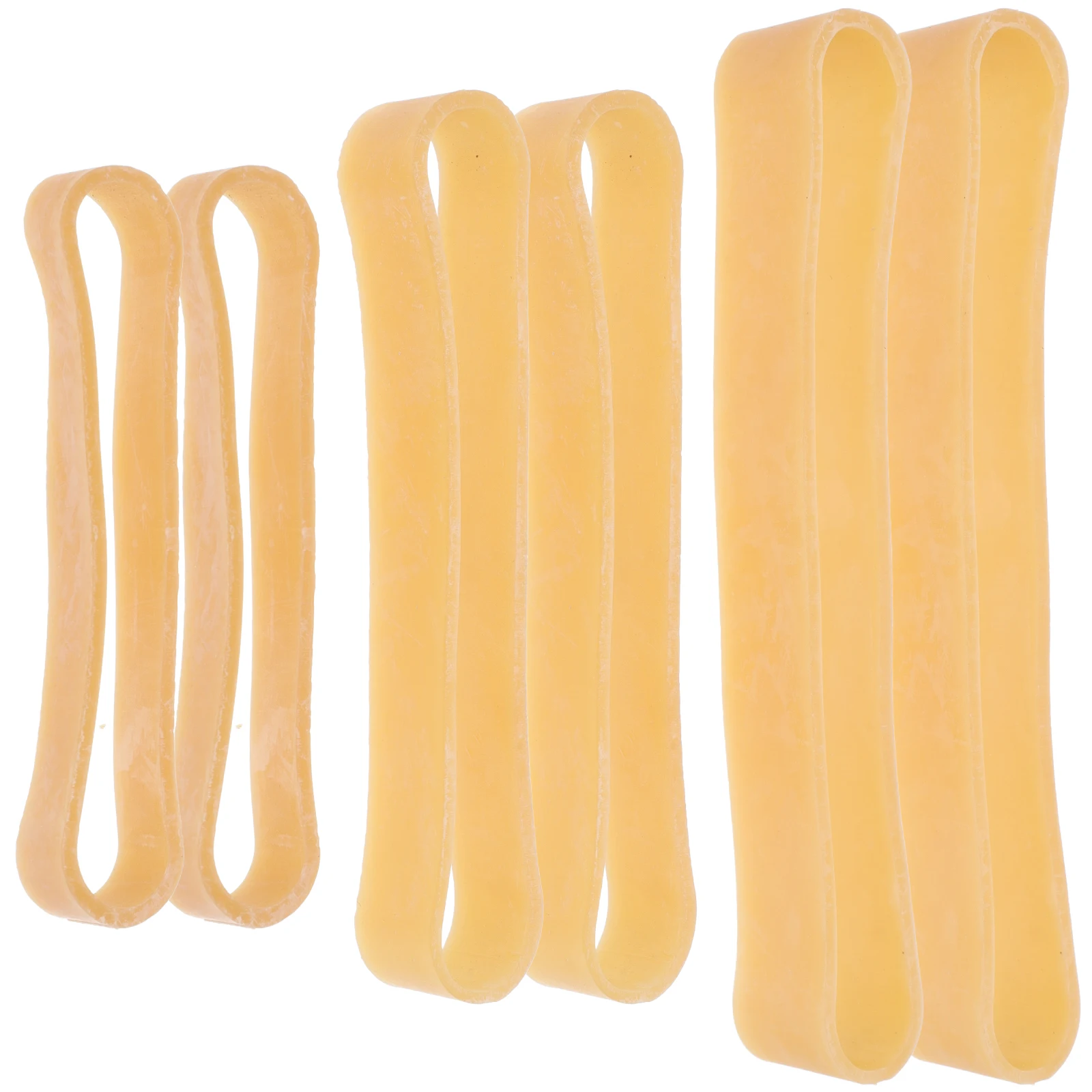 

6pcs Rubber for Pottery Plaster Mold Binding Large Thick Rubber Bands Yellow Elastic Straps Clay Tools Office Supplies