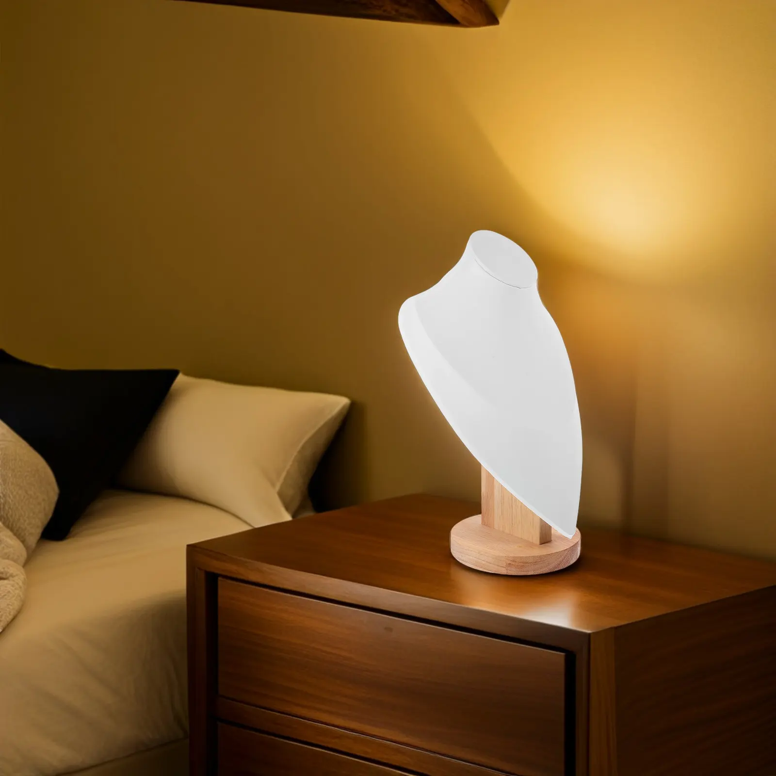 

Mannequin Jewelry Display Stand Elegant Necklace Holder Hanging Organizer Storage Rack Countertop Display Props Retail Store