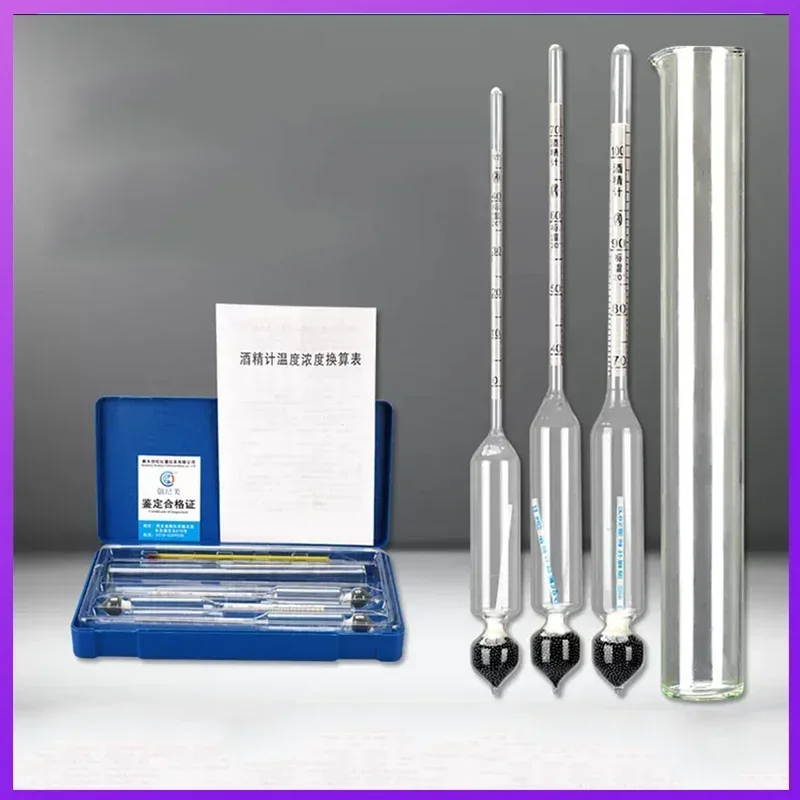 

Alcohol Meter Alcohol Measurement Machine White Wine Degree Alcohol Content Tester+ Glass Test Tubes Set