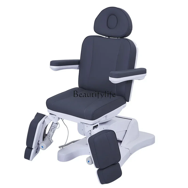 Electric Multifunctional Facial Bed Rotating Tattoo Chair Split Leg Lifting Beauty Chair