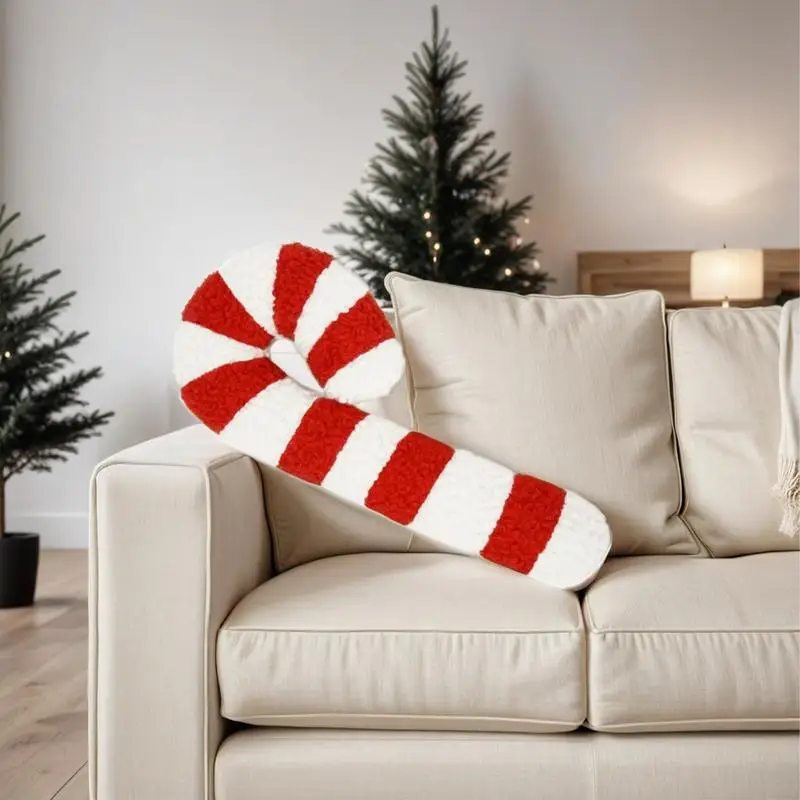 Weihnachten Kreative Lollipop Geformte Kissen Weiche Kissen Party Dekorationen Prop Für Sofa Bett Couch Schlafzimmer Neue Jahre Geschenk