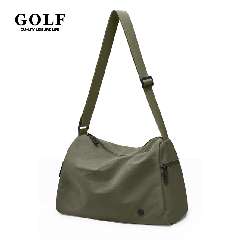 

GOLF Unisex Casual Shoulder Bag Large Capacity Crossbody Bag For Men and Women Waterproof Soft Oxford Cloth Sling Shoulder Bag