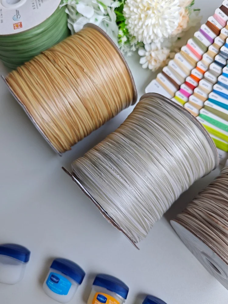 حقيبة مصنوعة يدويًا غزل خاص 300 جرام لفة مزدوجة اللون ماتي الحمار هوك إبرة المواد لحقيبة اليد Matralfi الحمار #5