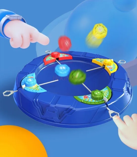 جيروسكوب معركة كبيرة لشخصين معركة متعددة اللاعبين تنافسية خط سحب دوران جيروسكوب صغير لعبة ألغاز سطح المكتب للأطفال