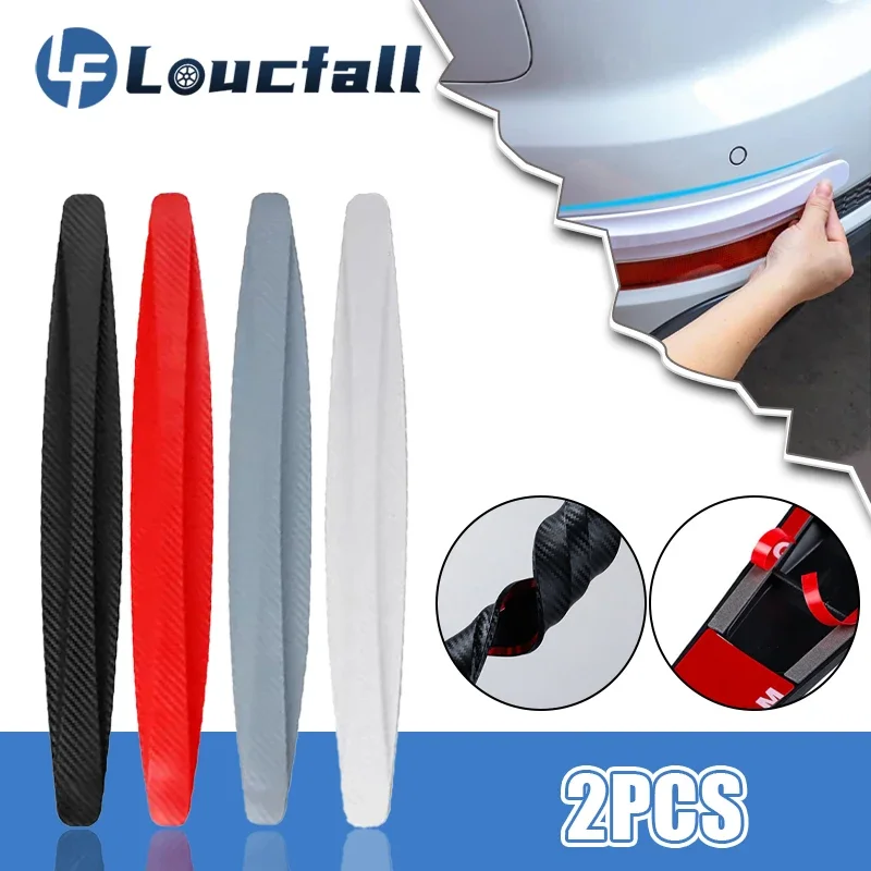 

2Pcs Car Bumper Protector Strip Guard Scratch Protector Corner Protection Strips Crash Blade Car Anti-collision Decorative Strip