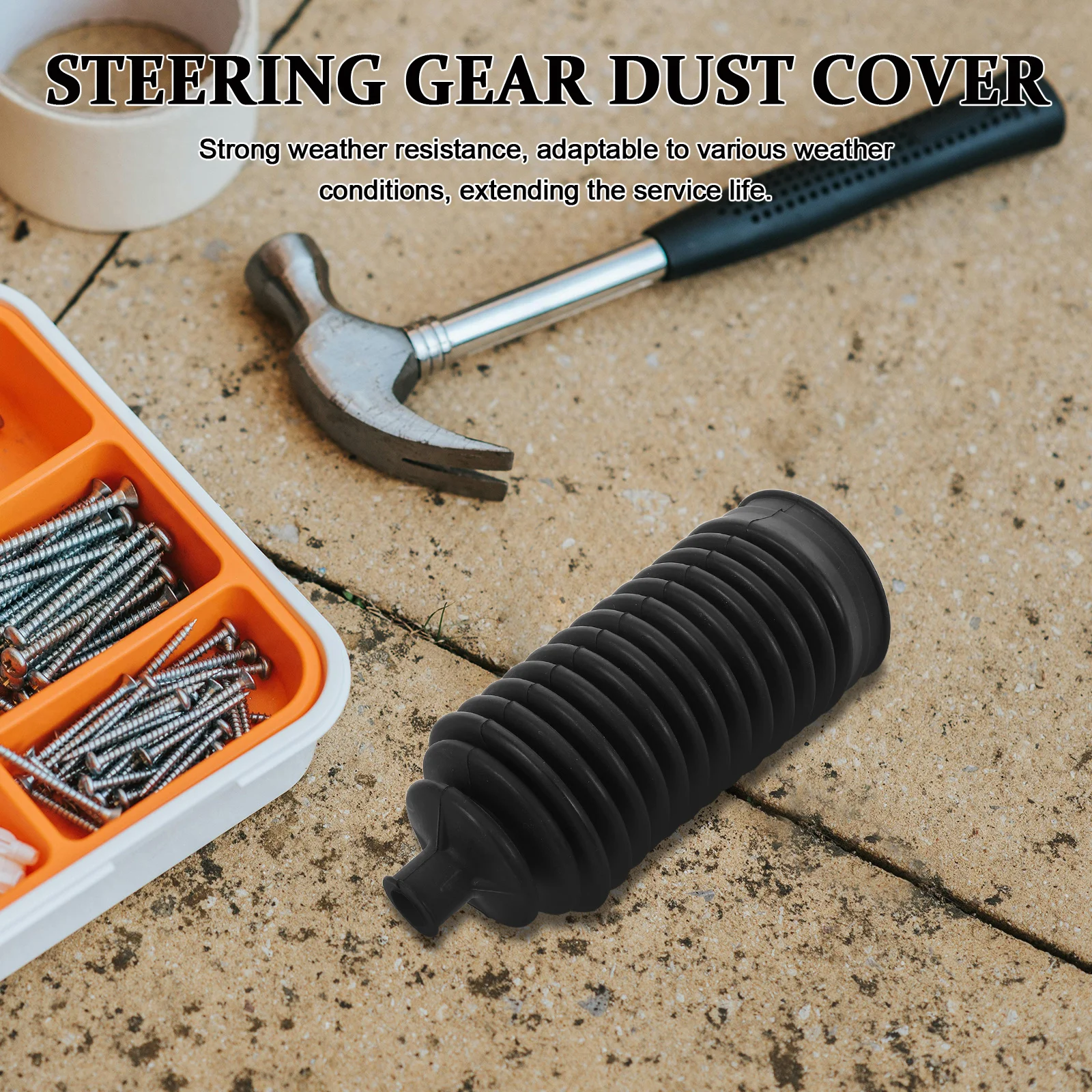 

Golf Cart Steering Dust Seal Cover Plastic Steering Dust Boots Gear Bellows Protection Repair Parts Accessory for Smooth Quiet