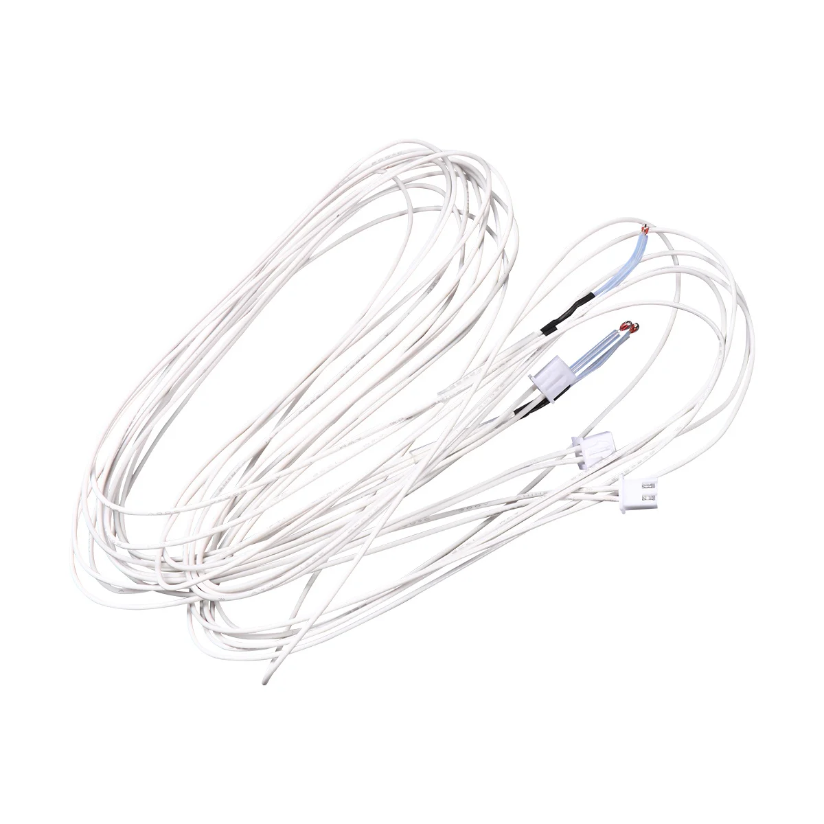 

3Pcs Ntc 3950 100k Thermistor White High Temperature Cord 1m Wire Terminal for 3D Printer Heatbed Hot End Heating Block