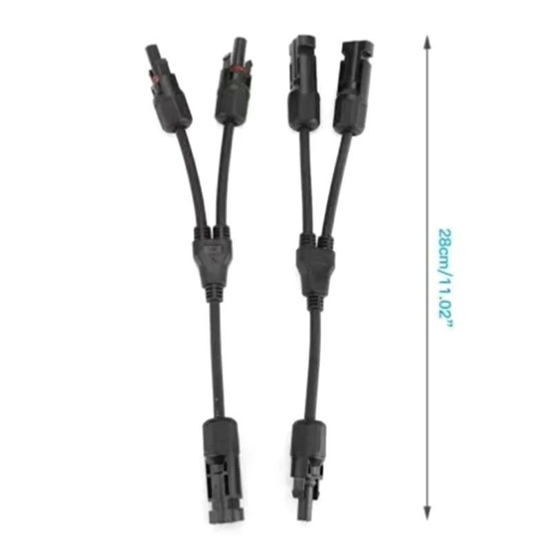 Y-образные параллельные соединители для солнечных батарей с кабелем-адаптером PV, набор инструментов для солнечных панелей (M/FF + F/MM)