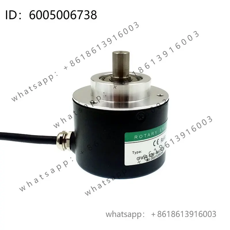 0Mm Direct Engraving Code Disc 10000 Pulse Line Incremental Rotary Encoder S5810 Solid Shaft Encoder