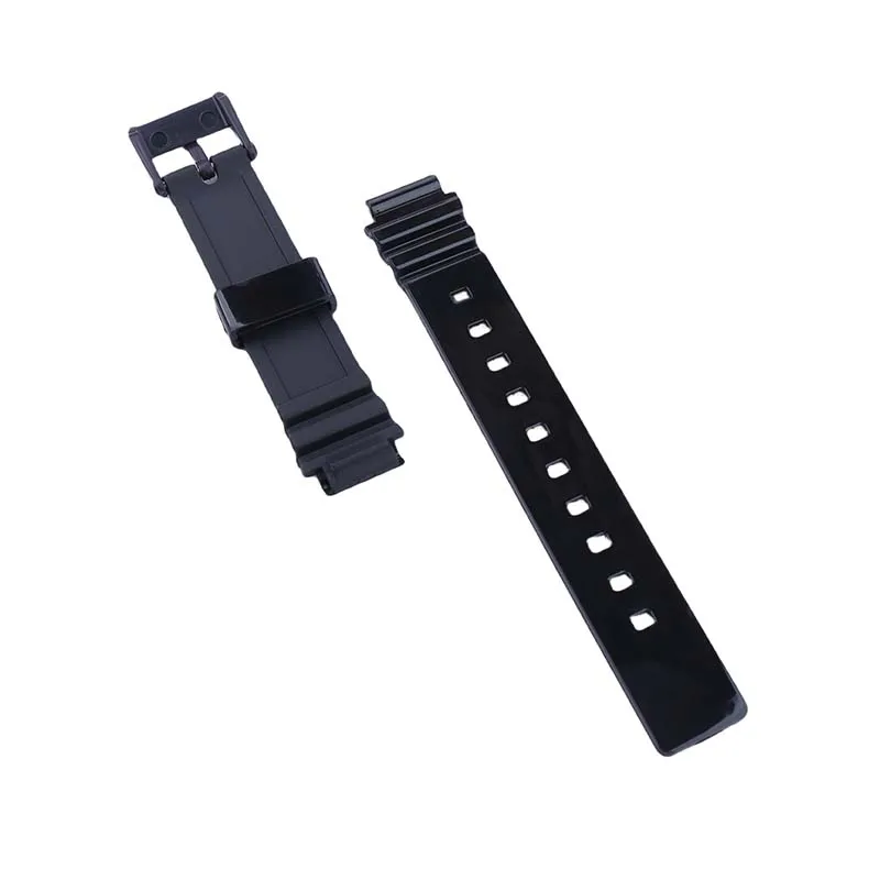 إكسسوارات الساعة مشبك حزام 14 ملم حزام ساعة رجالي من الراتنج متوافق مع حزام كاسيو LRW-200H الرياضي المطاطي للنساء في الهواء الطلق #3