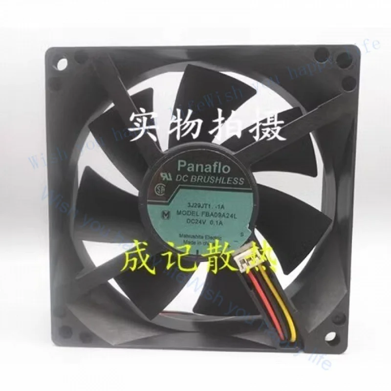 

Вентилятор охлаждения инвертора V+ FOR Panaflo FBA09A24L DC24V 0.10A 92*92*25MM, 3-проводной